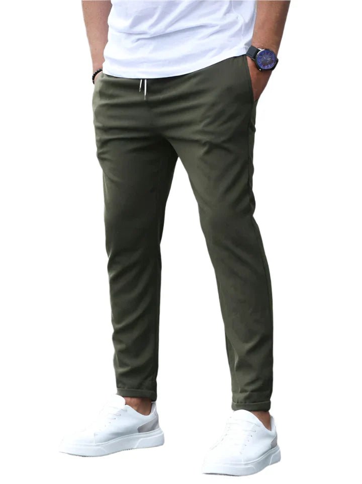 Men's Stretch Cotton Drawstring Pants Side