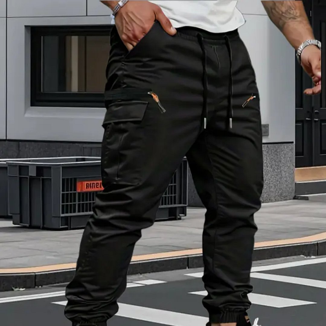 Men's Stretch Jogger Cargo Pants Back