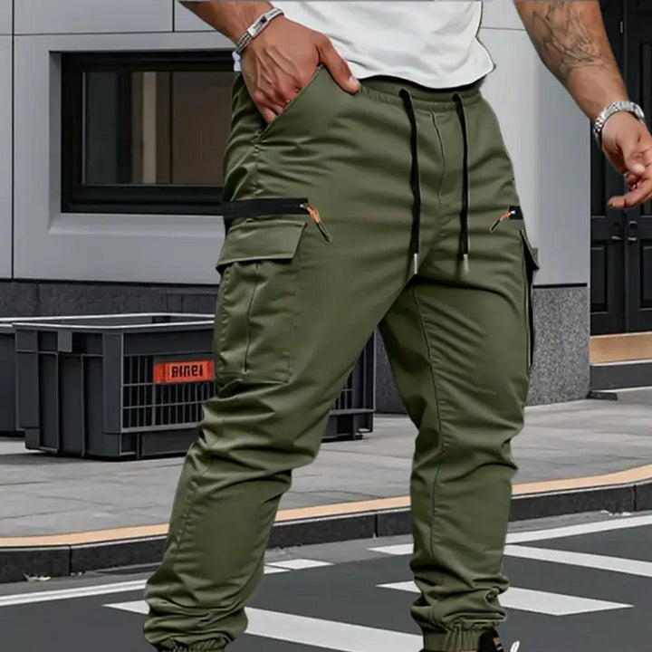 Men's Stretch Jogger Cargo Pants Detail