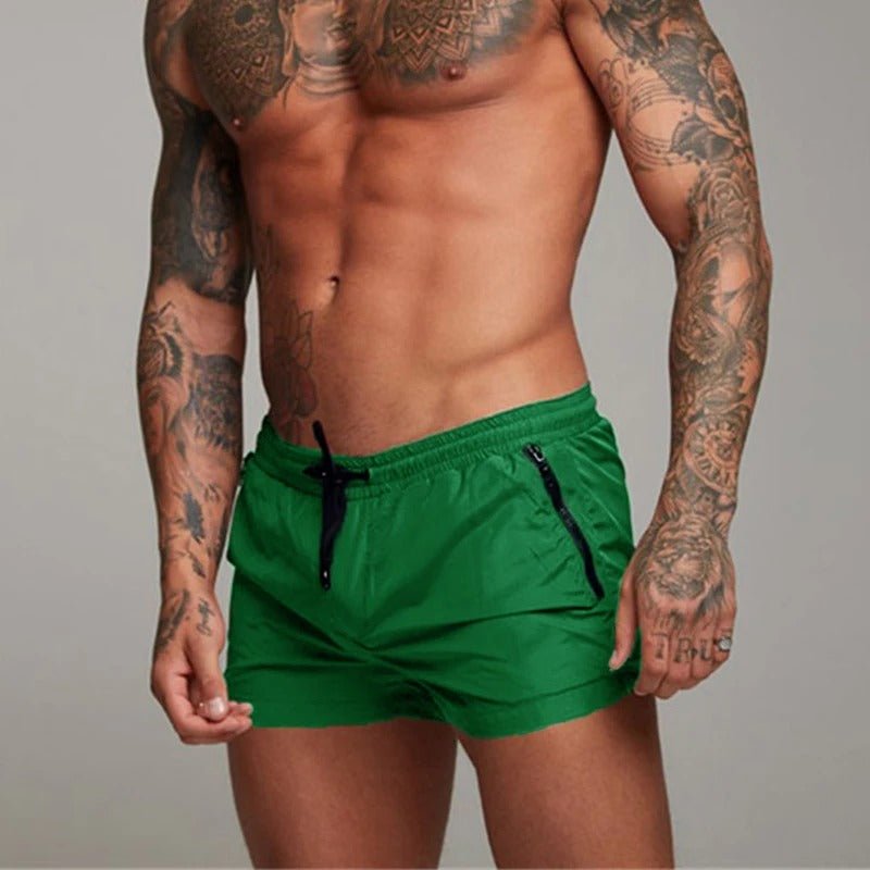 Men's Stretch Quick-Dry Swim Trunks | Drawstring Waist Detail