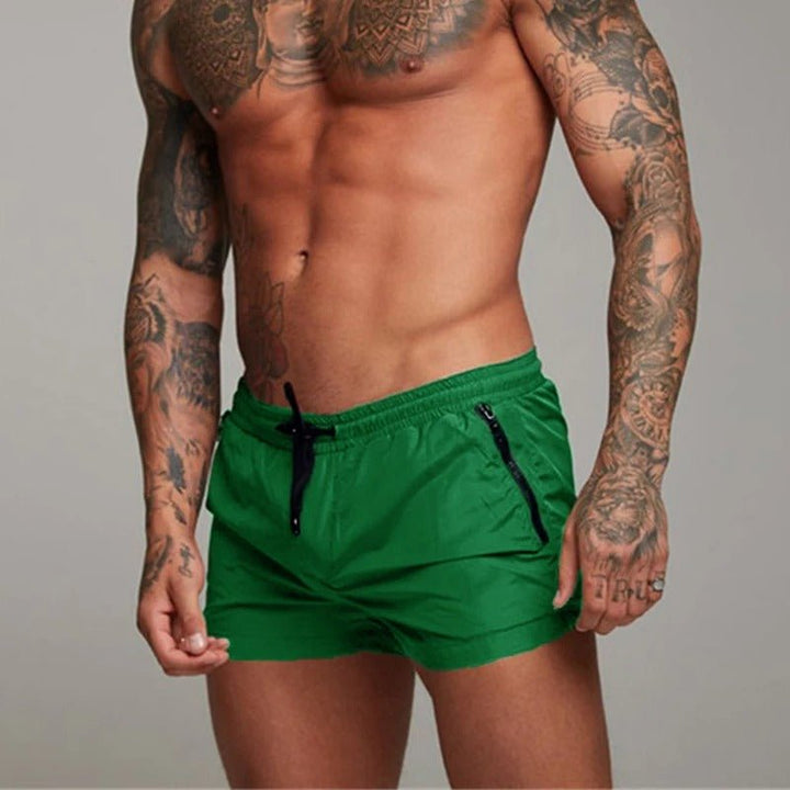 Men's Stretch Quick-Dry Swim Trunks | Drawstring Waist Detail