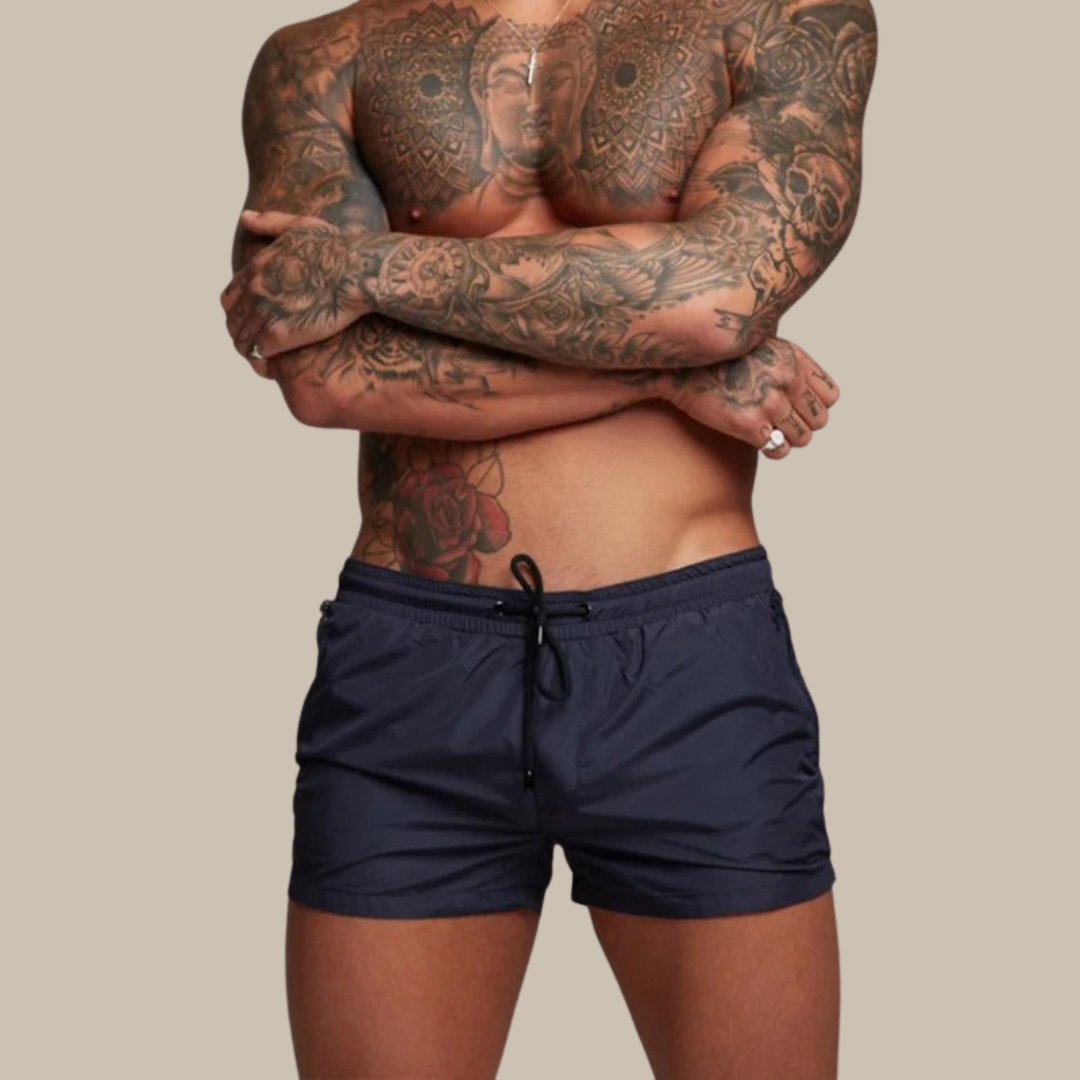 Men's Stretch Quick-Dry Swim Trunks | Drawstring Waist Lifestyle