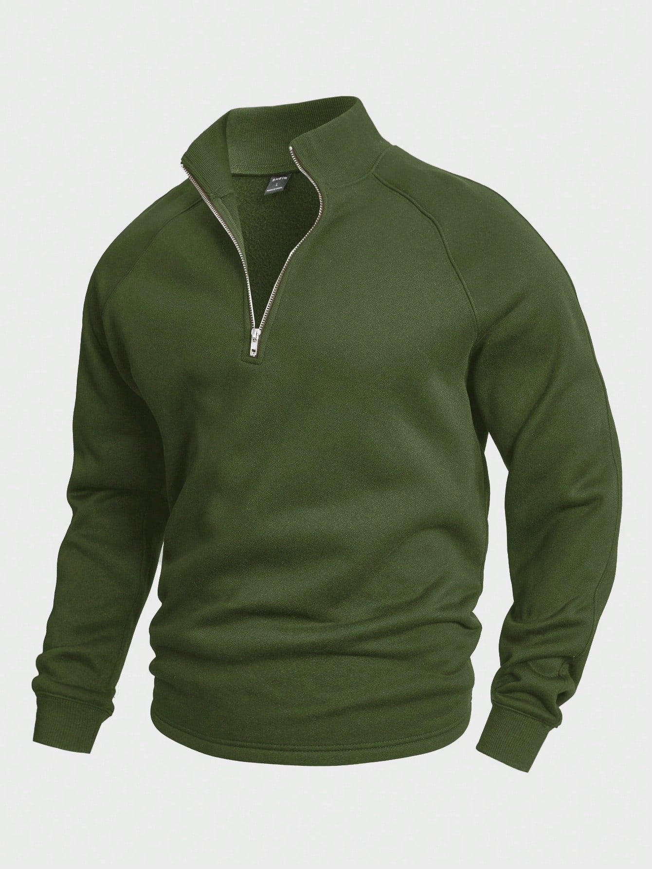 Men's Stylish Zip High Neck Sweater | Layering Knit Fit Detail