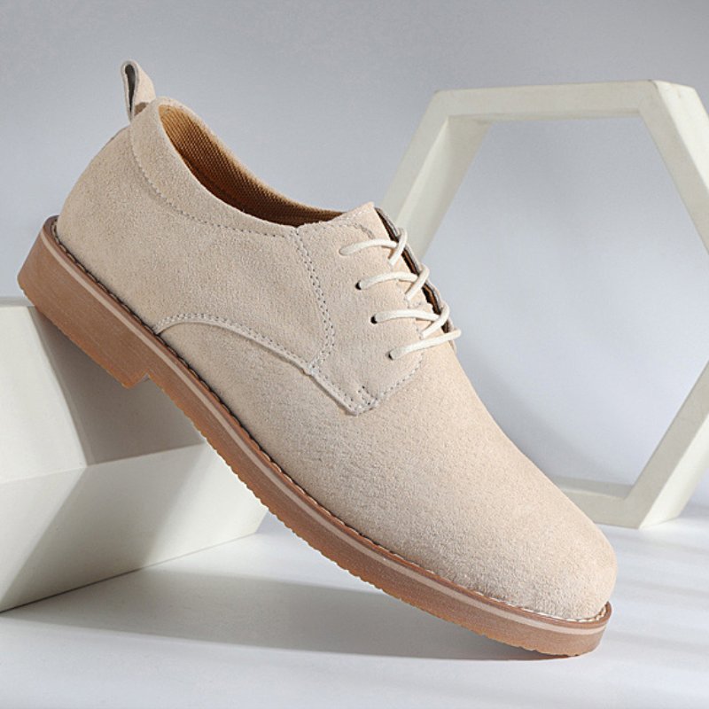 Men's Suede Oxfords | Crepe Sole Dress Shoe Front