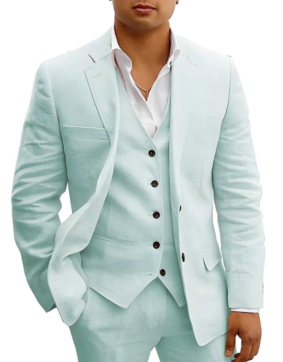 Men's Three-Piece Summer Suit | Formal Full