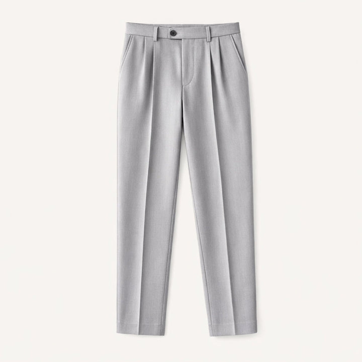Men's Vintage Classic Tailored Pleated Pants | Double Forward Pleat Back