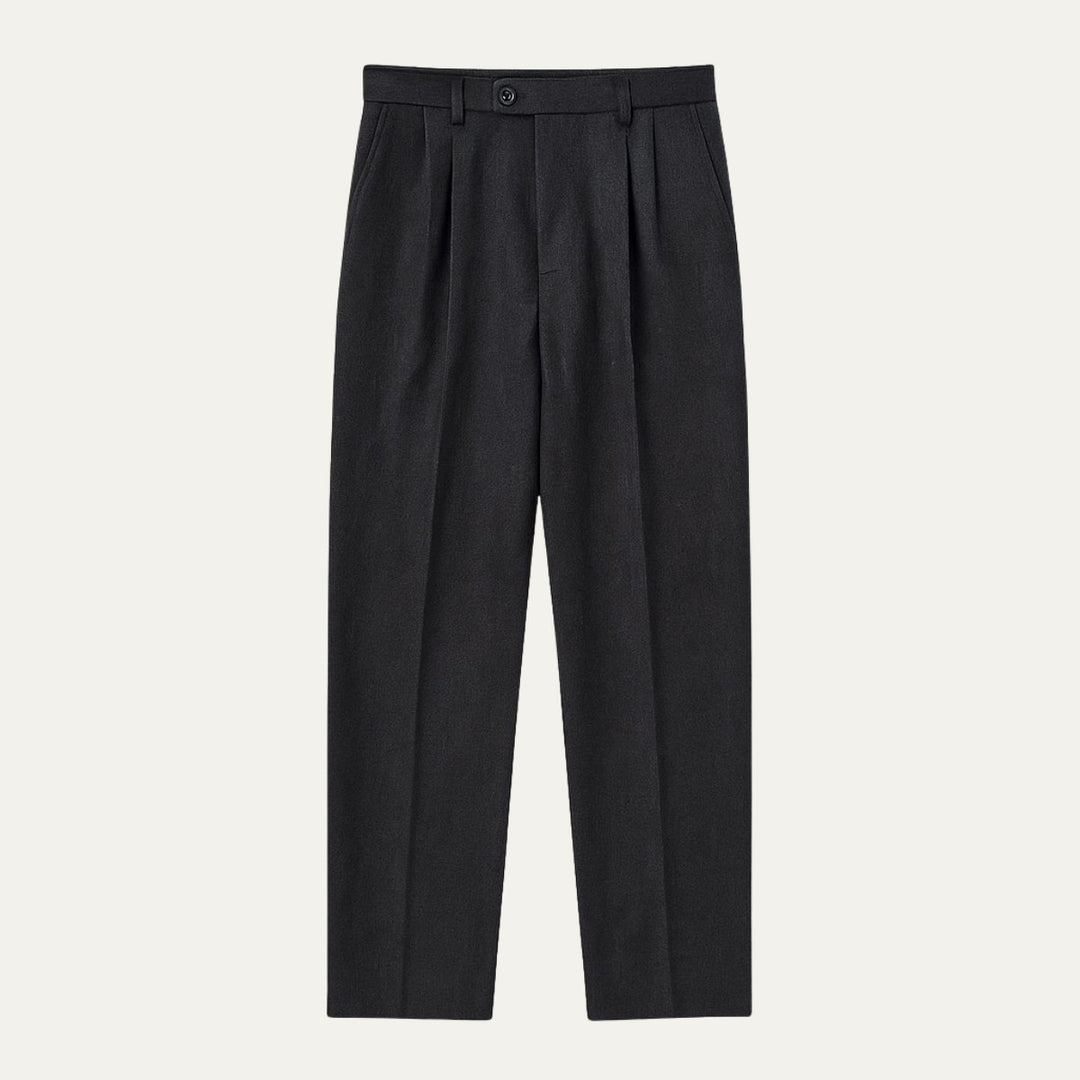 Men's Vintage Classic Tailored Pleated Pants | Double Forward Pleat Hero