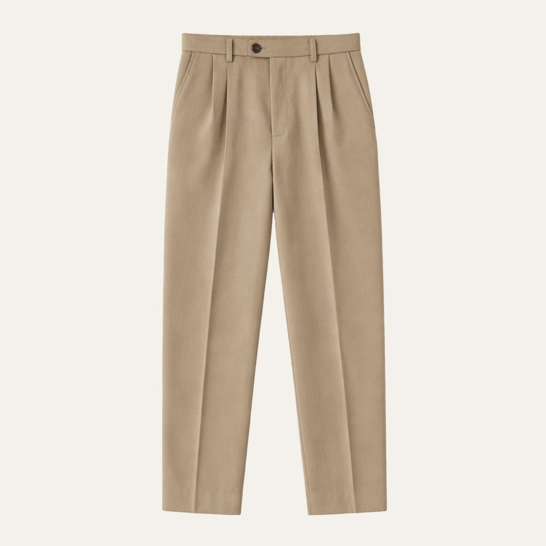 Men's Vintage Classic Tailored Pleated Pants | Double Forward Pleat Lifestyle