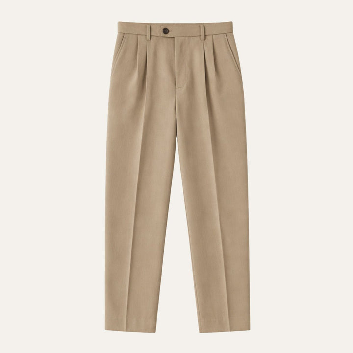 Men's Vintage Classic Tailored Pleated Pants | Double Forward Pleat Lifestyle