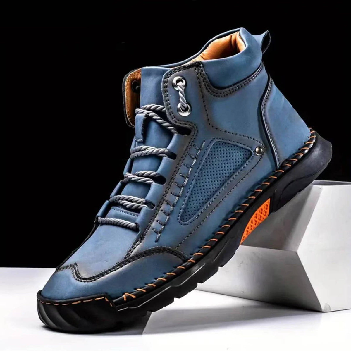 Men's Waterproof Leather Hiking Boots | Arch Support Angle