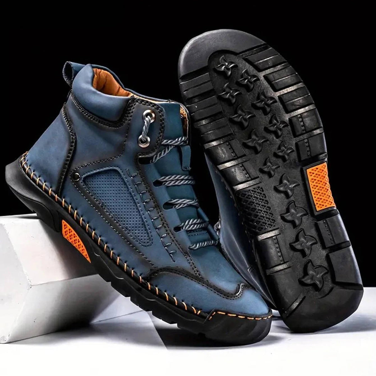 Men's Waterproof Leather Hiking Boots | Arch Support Lifestyle