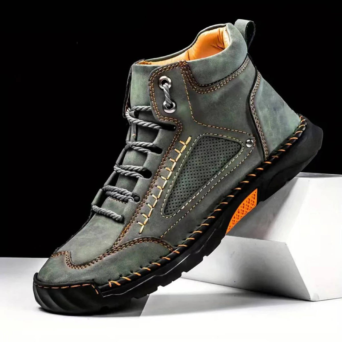 Men's Waterproof Leather Hiking Boots | Arch Support View 11