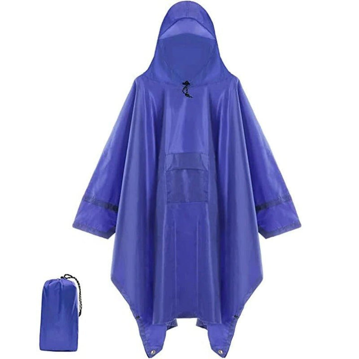 Men's Waterproof Poncho Jacket | Visor Hood Side