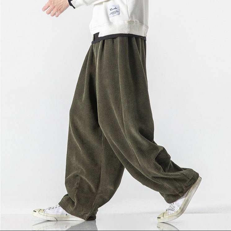 Men's Wide Leg Corduroy Sweatpants | Relaxed Fit Lifestyle