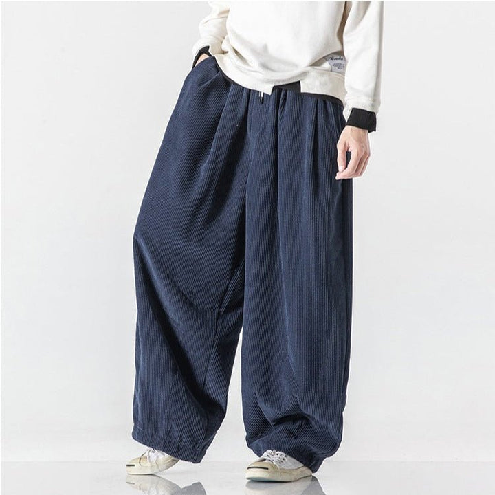 Men's Wide Leg Corduroy Sweatpants | Relaxed Fit View 12