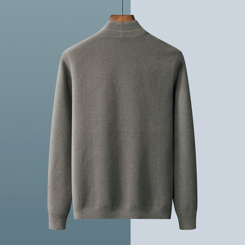 Men's Wool Weaver Cardigan | Contrast Stitch Lifestyle