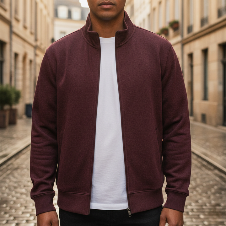 Chaqueta de hombre con cierre frontal
