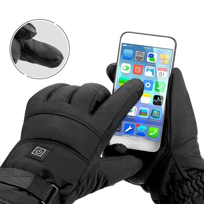 Unisex Heated Gloves Adjustable Temperature | Palm Heating Outdoor Back