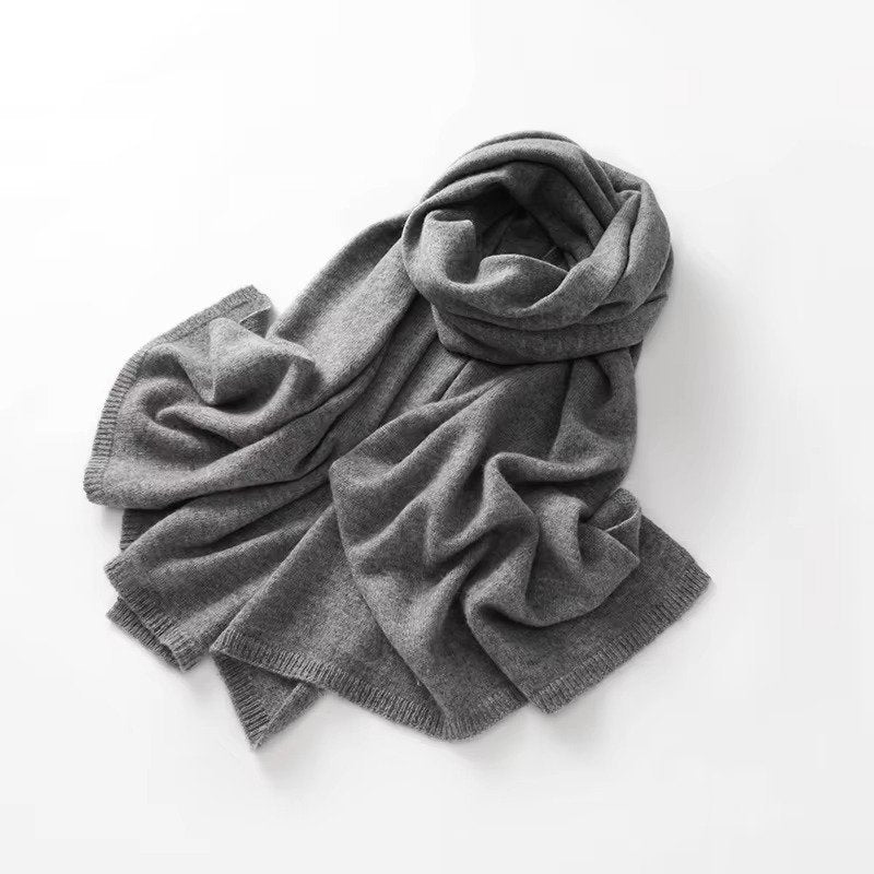 Unisex Ribbed Knit Scarf | Luxury Winter Wrap View 11