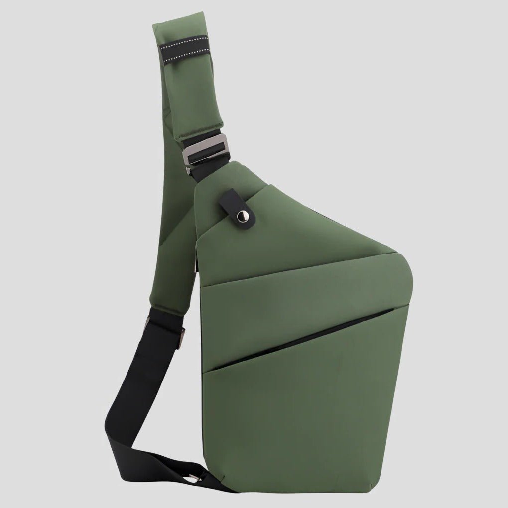 Unisex Waterproof Anti Theft Shoulder Bag | Triangular Back