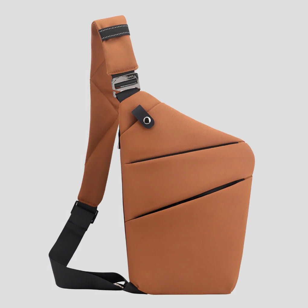 Unisex Waterproof Anti Theft Shoulder Bag | Triangular Detail