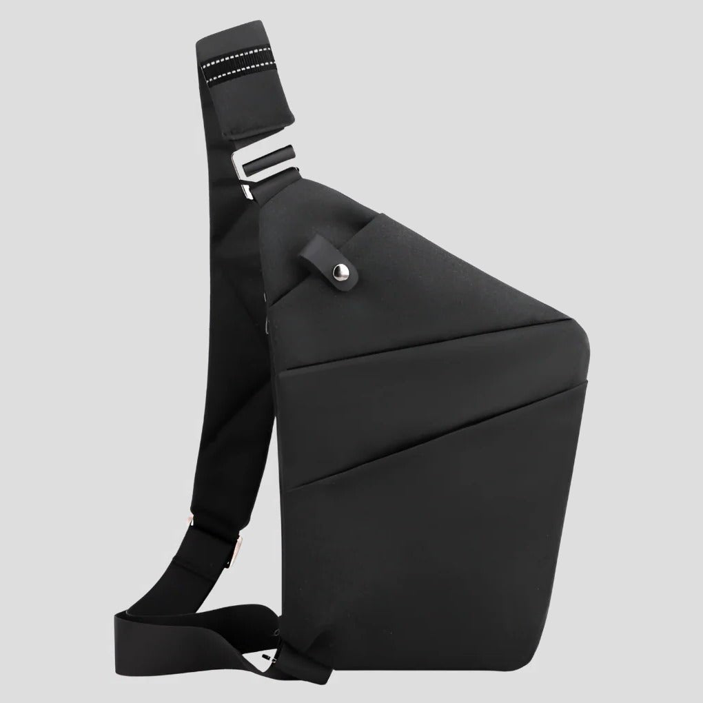 Unisex Waterproof Anti Theft Shoulder Bag | Triangular Front