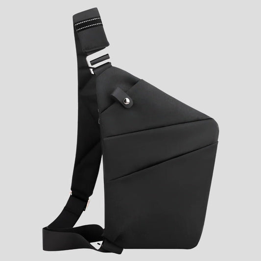 Unisex Waterproof Anti Theft Shoulder Bag | Triangular Front