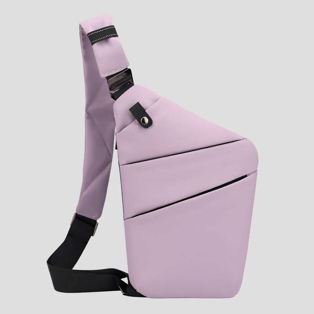 Unisex Waterproof Anti Theft Shoulder Bag | Triangular Side