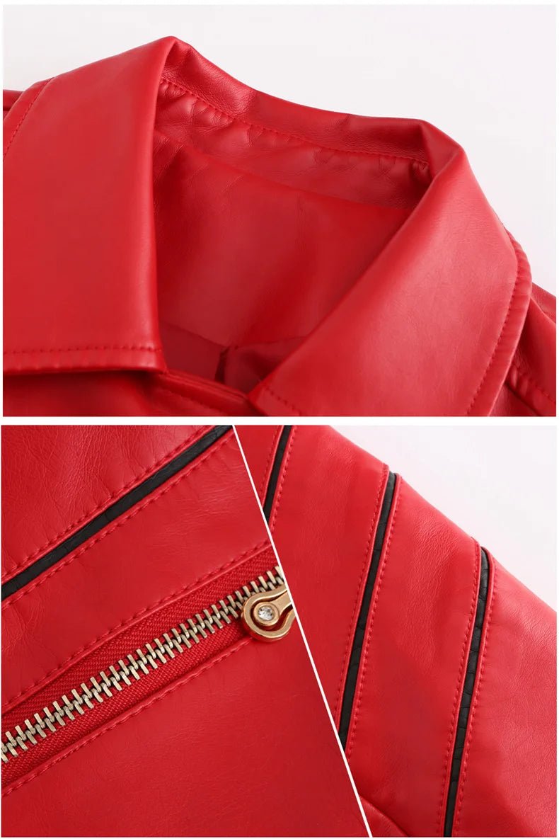 Women's Asymmetric Zip Vegan Leather Jacket | Notched Lapel Lifestyle