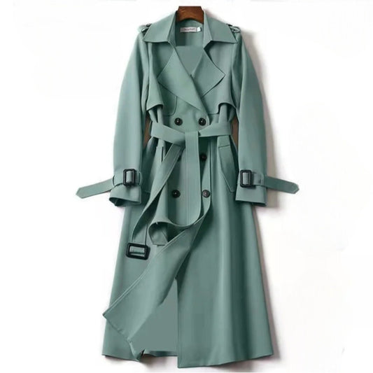 Women's Belted A-Line Trench Coat | Full-Length Tailored Fit Hero