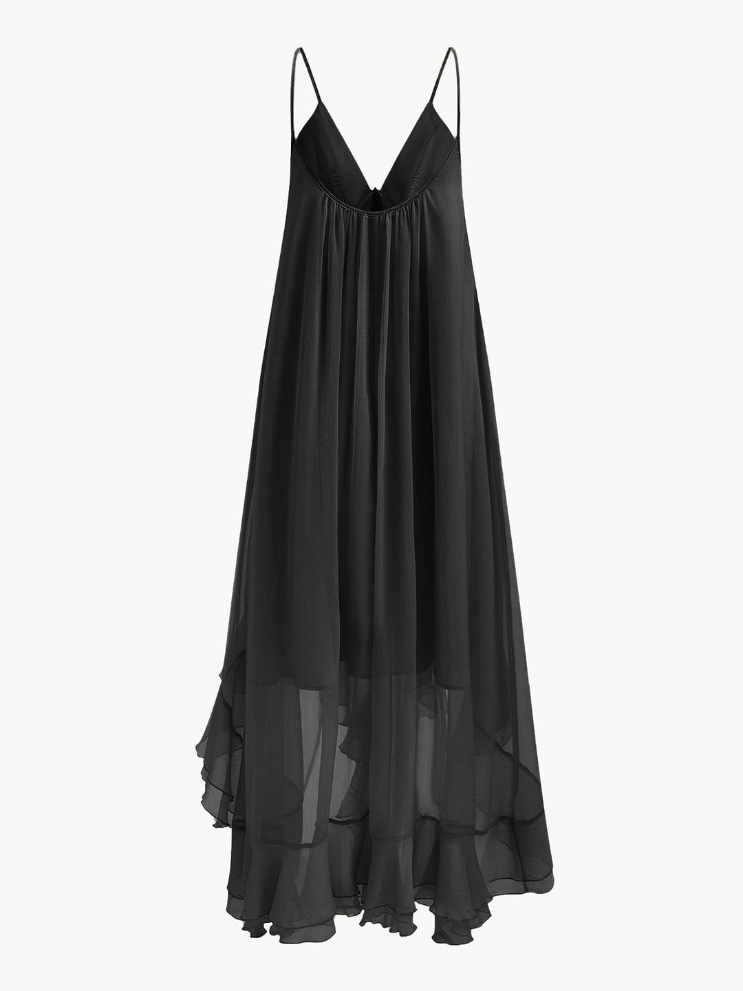 Women's Chiffon Layered Maxi Dress | Cloak View 11