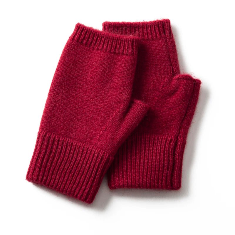 Women's Fingerless Mittens Gloves | Knit Wrist Warmer Back