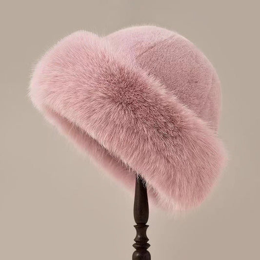 Women's Fuzzy Brimless Elegant Fur Hat | Faux Fur Winter Hero