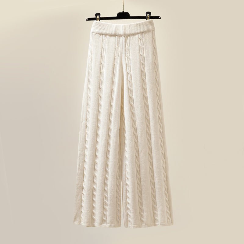 Women's Knit Cozy Elegance Set | Three-Piece Turtleneck Side