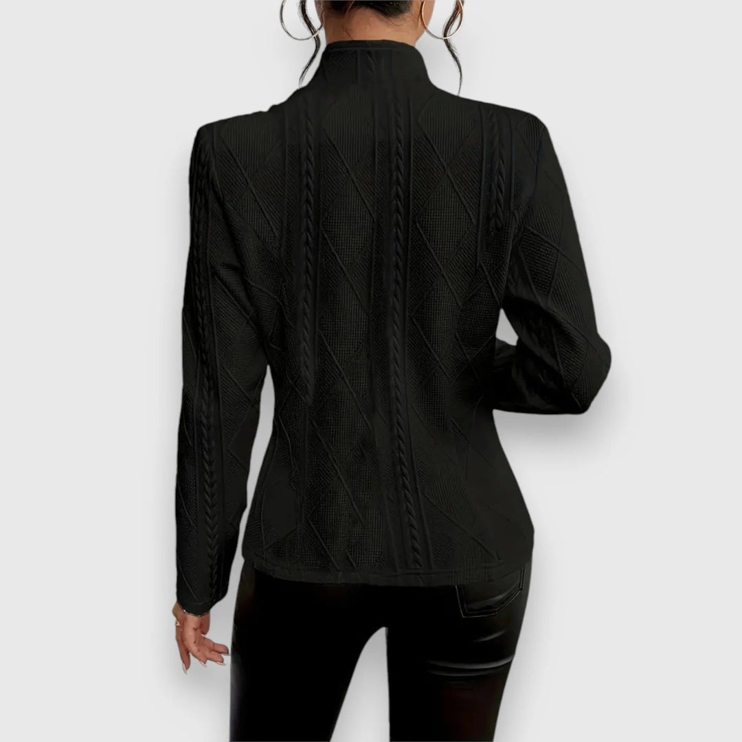 Women's Lightweight Transitional Jacket | Cable Knit Alternate