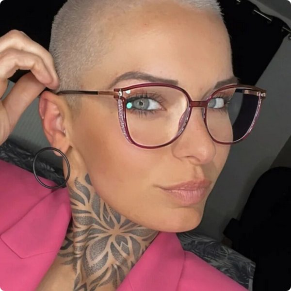 Women's Luxurious Reading Glasses | Crystal Embellished Temples Close Up