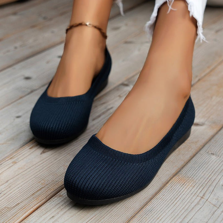 Women's Orthopedic Slip On Sneakers | Ribbed Knit Huarache Lifestyle