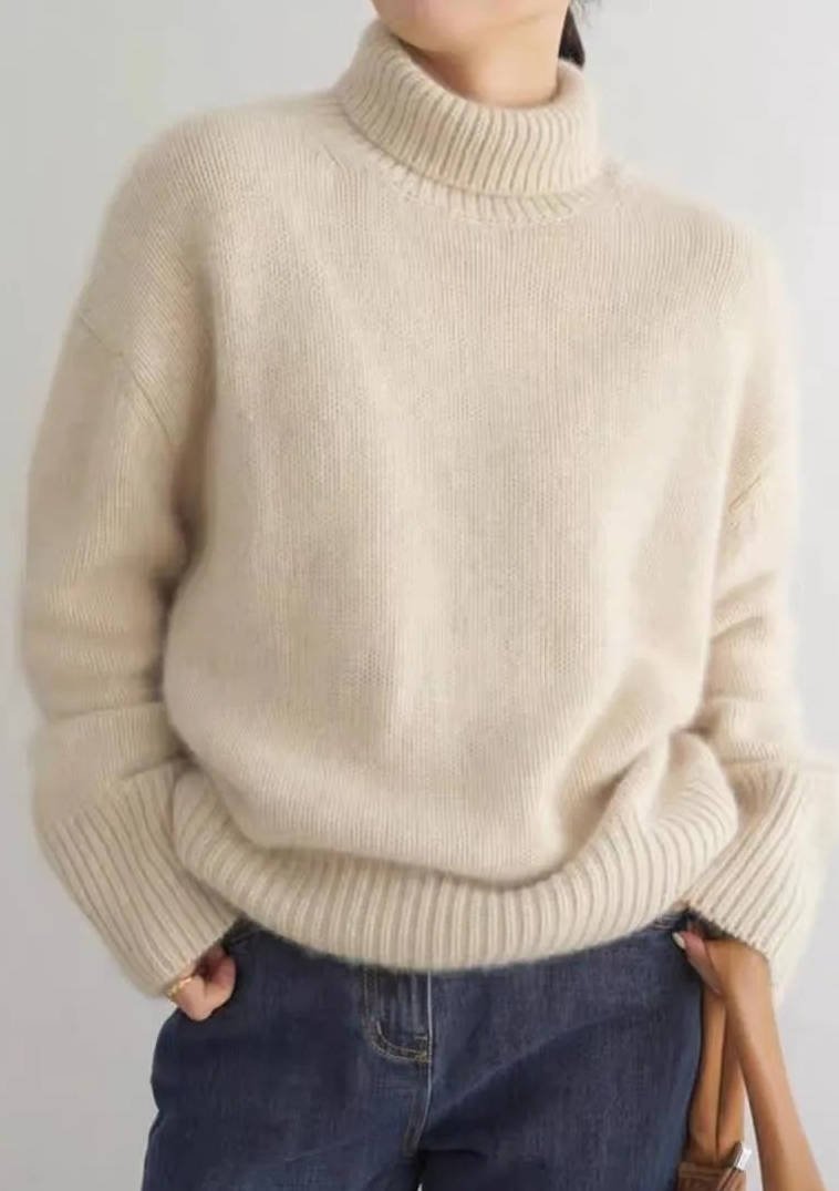 Women's Oversized Turtleneck Sweater | Relaxed Fit Knit Hero