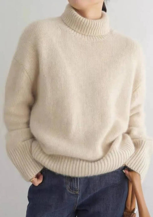 Women's Oversized Turtleneck Sweater | Relaxed Fit Knit Hero