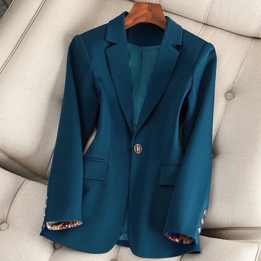 Women's Refined Classic Blazer | Single Button Front