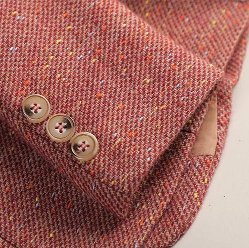 Women's Speckled Wool Blazer | Patch Pocket Tailored Fit Back
