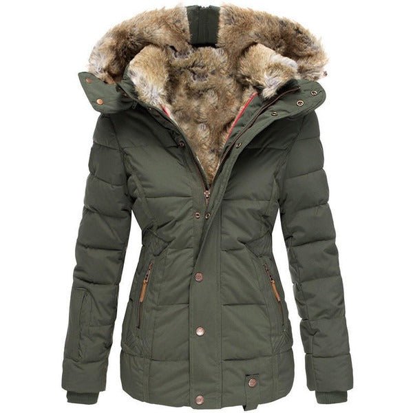Women's Waterproof Cinched Waist Coat | Windproof Outdoor Back
