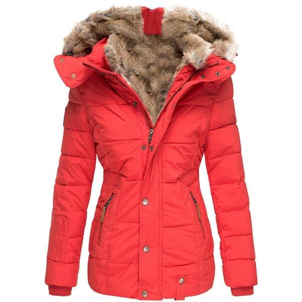 Women's Waterproof Cinched Waist Coat | Windproof Outdoor Side