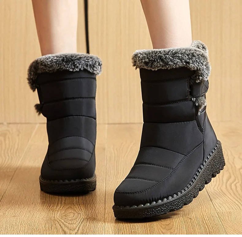Women's Waterproof Insulated Snow Boots | Fur Cuff Winter Alternate
