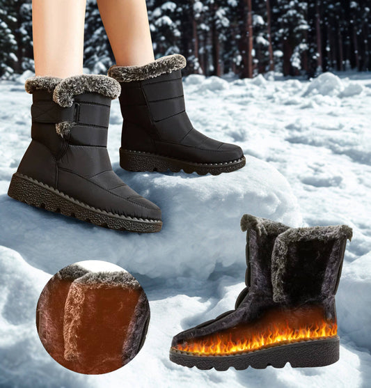Women's Waterproof Insulated Snow Boots | Fur Cuff Winter Hero