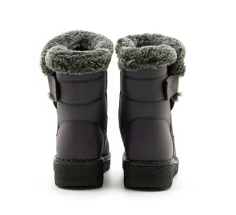 Women's Waterproof Insulated Snow Boots | Fur Cuff Winter View 11