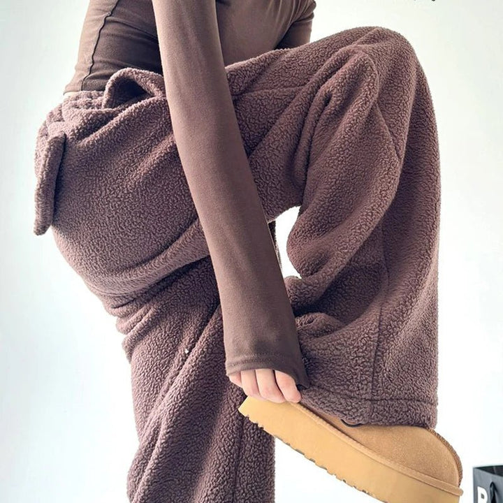 Women's Wide Leg Sweatpants | Oversized Fleece Lounge Full
