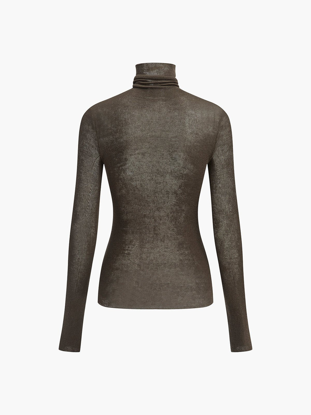 Women's Wool-Blend Turtleneck Sheer Sweater View 12